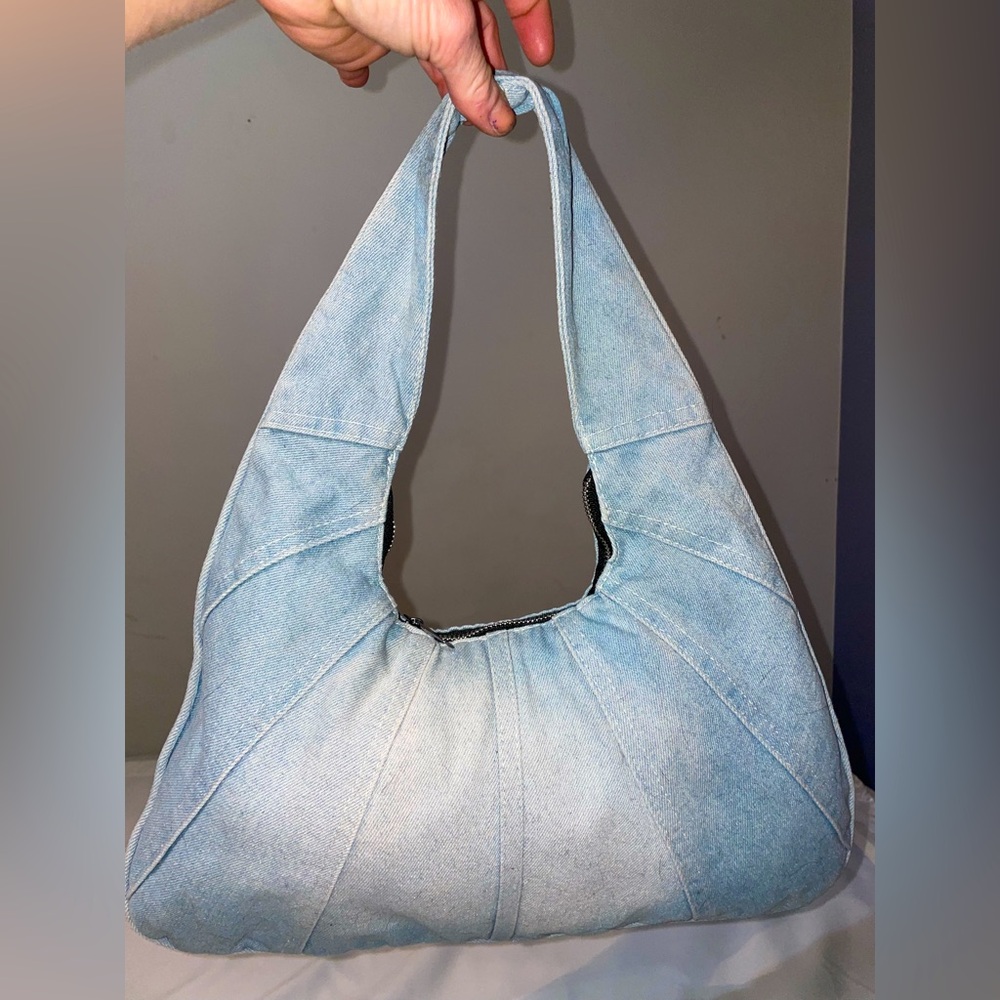 Denim Blue Womens handbag, jeans, shoulder bag. New.  Cute trendy light weight